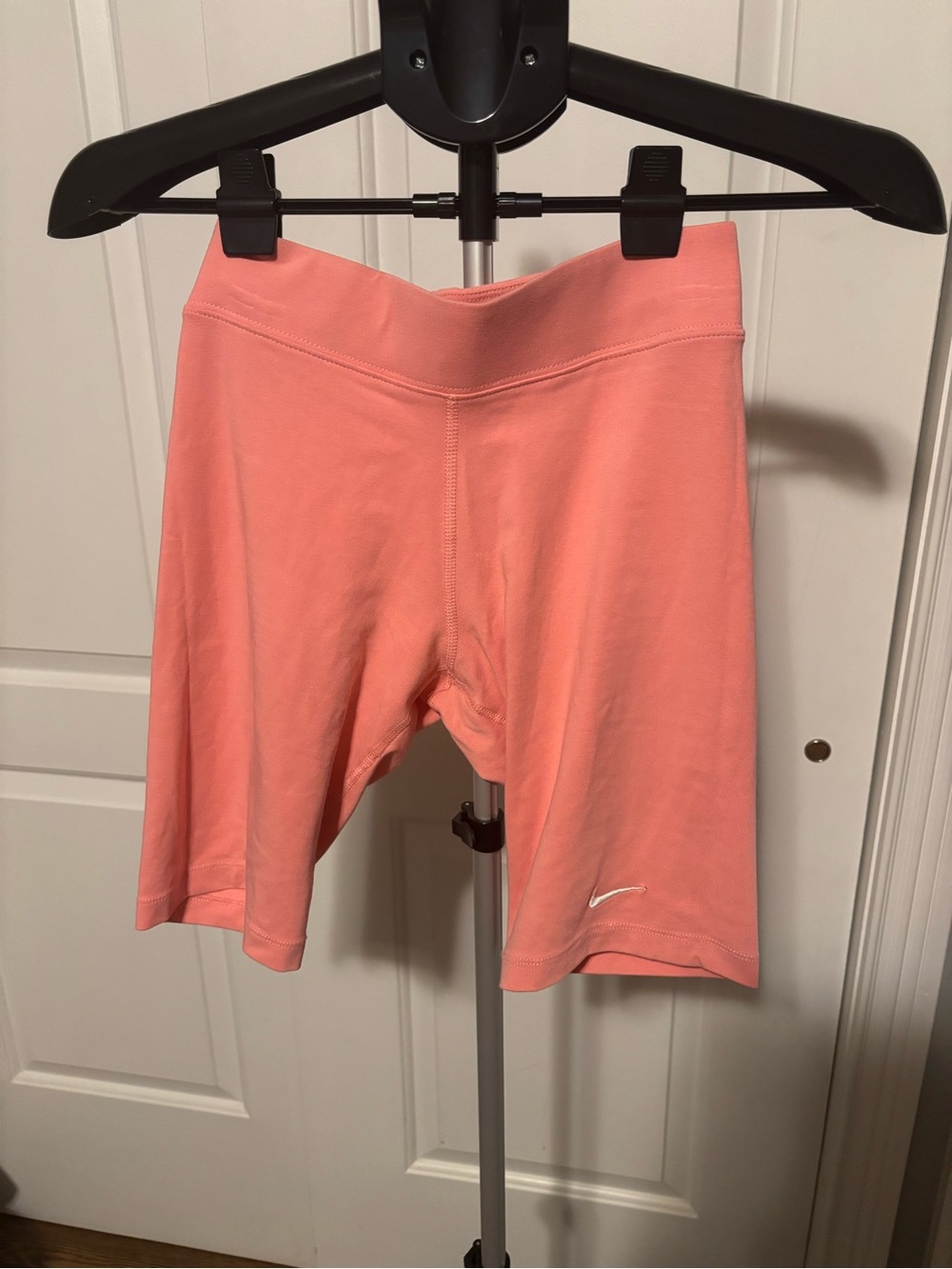 Nike Coral High-Rise Bike Shorts with Swoosh